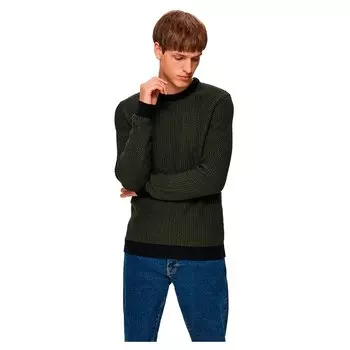 Свитер Selected Aiden Crew Neck, зеленый