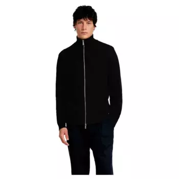 Свитер Selected Dane full zip, черный