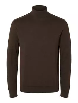 Свитер SELECTED HOMME Regular fit Sweater SLHBerg, цвет Chocolate