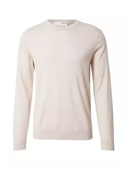 Свитер SELECTED HOMME Sweater, бежевый