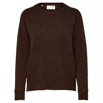 Свитер Selected Lulu O Neck, бежевый