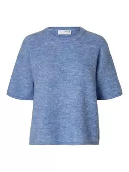 Свитер SELECTED, пятнистый синий