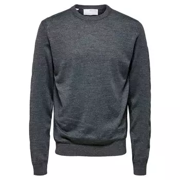 Свитер Selected Town Merino Coolmax Knit, серый
