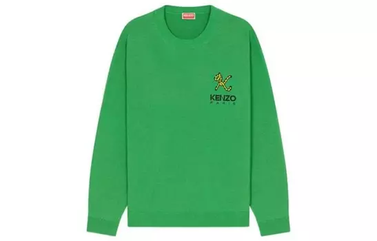 Свитер серии Tiger Tail для мужчин, зеленый Kenzo, зеленый