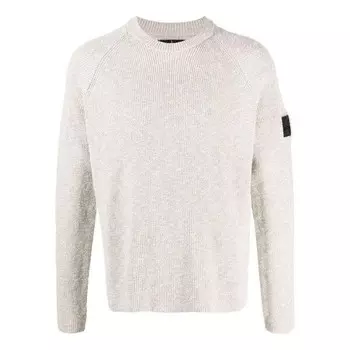 Свитер shadow project logo patch knitted jumper 'grey' Stone Island, серый