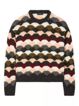 Свитер Shattered Stripes Alanui, серый