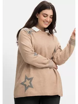 Свитер sheego, бежевый