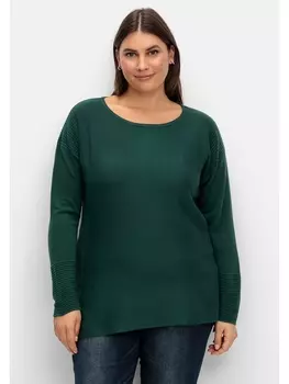 Свитер sheego, цвет tannengrn