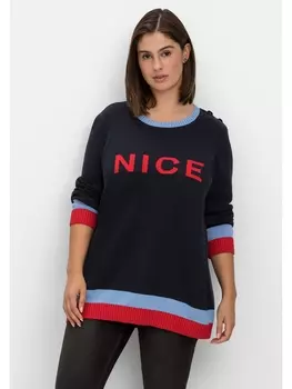 Свитер sheego, ночной синий