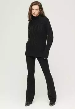 Свитер ШЕЙНЫЙ КАБЕЛЬ Superdry, черный