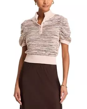 Свитер Shelby Ombre с воротником-стойкой 525, коричневый/бежевый