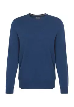 Свитер шелково-кашемировый, манжеты в рубчик, мужской Galeria, цвет Ink Blue