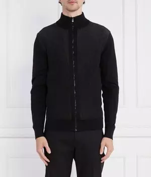 Свитер шерстяной Boss Ofiato Regular Fit, черный