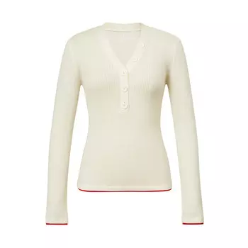 Свитер шерстяной Deep Breath с цветными блоками, зеленый