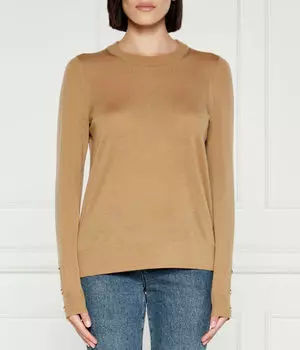 Свитер шерстяной Michael Kors, бежевый