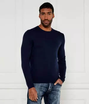 Свитер шерстяной Michael Kors Regular Fit, синий