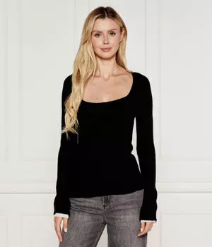 Свитер шерстяной Pinko Cymric Slim Fit, черный