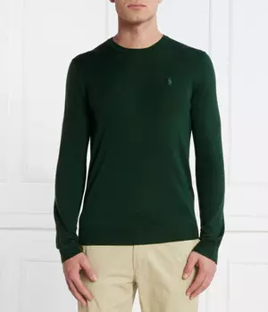 Свитер шерстяной Polo Ralph Lauren мужской, зеленый