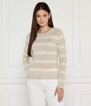 Свитер шерстяной Tommy Hilfiger Regular Fit, бежевый