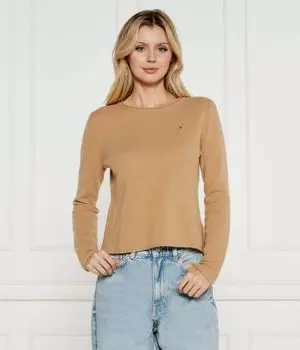 Свитер шерстяной Tommy Hilfiger Regular Fit, коричневый
