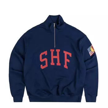 Свитер shf 1/4 zip sweater Sky High Farm Universe, синий
