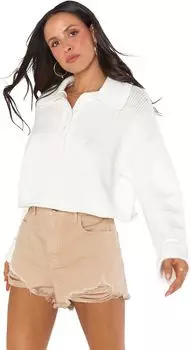 Свитер Show Me Your Mumu Crawford Collared Sweater, цвет White Knit