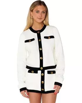 Свитер Show Me Your Mumu Kit Cardigan, цвет Cream And Black Knit