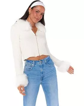 Свитер Show Me Your Mumu Zermatt Zip Up, белый