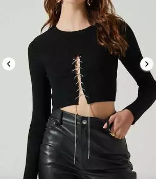 Свитер Simone черного цвета ASTR