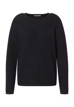 Свитер Сина, круглый вырез, женский Adagio, цвет Deep Black