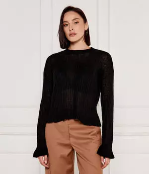 Свитер синий ди россия Regular fit Pinko, черный