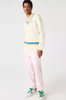 Свитер - Синий - Классический крой Lacoste, синий