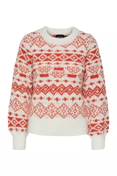 Свитер - Синий - Классический крой PIECES, синий