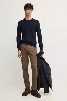 Свитер Sisley из смесовой шерсти, темно-синий