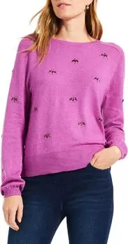 Свитер «Скрытые драгоценности» NIC+ZOE, цвет Vivid Magenta