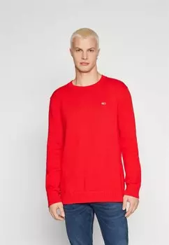 Свитер SLIM ESSENTIALS Tommy Jeans, темно-малиновый