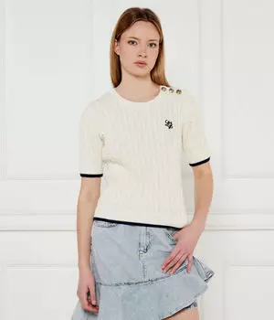 Свитер Slim fit Liu Jo, экрю