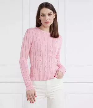 Свитер Slim fit Polo Ralph Lauren, розовый