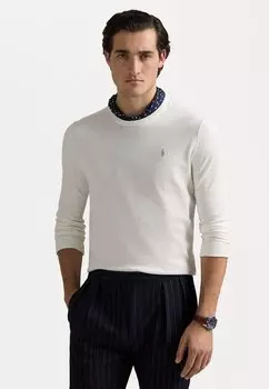 Свитер SLIM FIT TEXTURED COTTON SWEATER Polo Ralph Lauren, белый