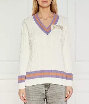 Свитер sllarie Regular fit Hugo, бежевый