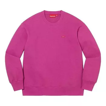 Свитер small box crewneck 'purple' Supreme, фиолетовый