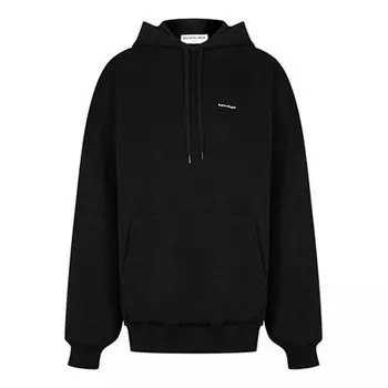Свитер small label hoodie black Balenciaga, черный
