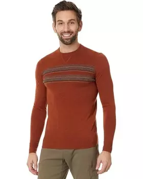 Свитер Smartwool Sparwood Stripe Crew Sweater, цвет Picante-Charcoal