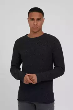 Свитер смесовой вязки "BLEND BHPullover", черный