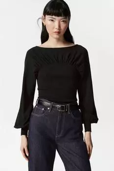 Свитер со сборками & Other Stories, черный