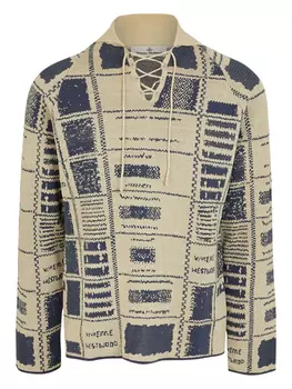 Свитер со шнуровкой и узором Vivienne Westwood, нейтральный