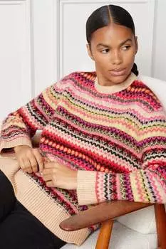 Свитер со скандинавским узором Albaray, бежевый