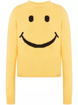 Свитер со смайликами Moschino, желтый