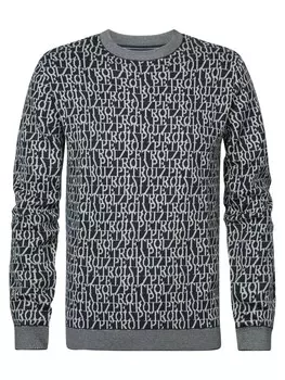 Свитер со сплошным принтом Франкфурт для мужчин Petrol Industries, синий