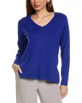 Свитер со стразами Joseph Ribkoff, синий